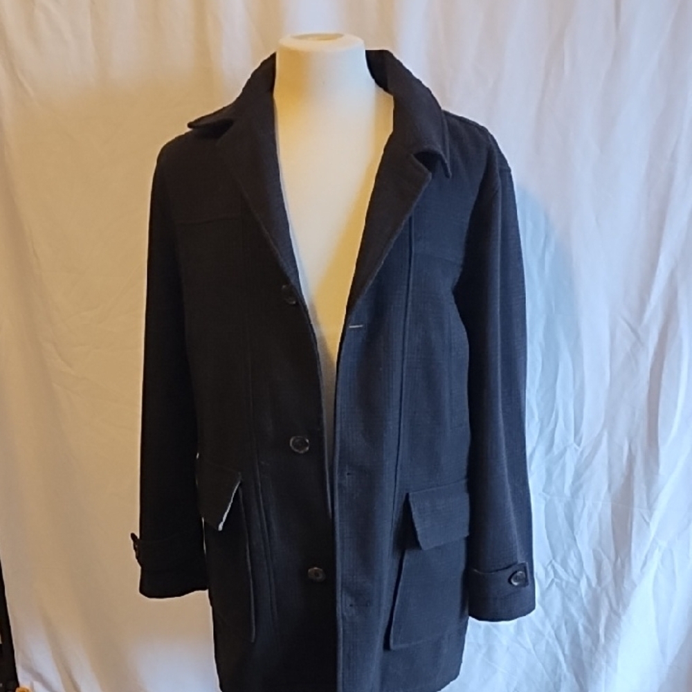 London Fog wool blend coat M